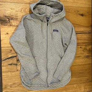 Patagonia Organic Cotton Quilt Full Zip Hoodie - long